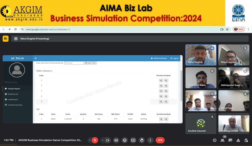 Business Simulation Game Competition