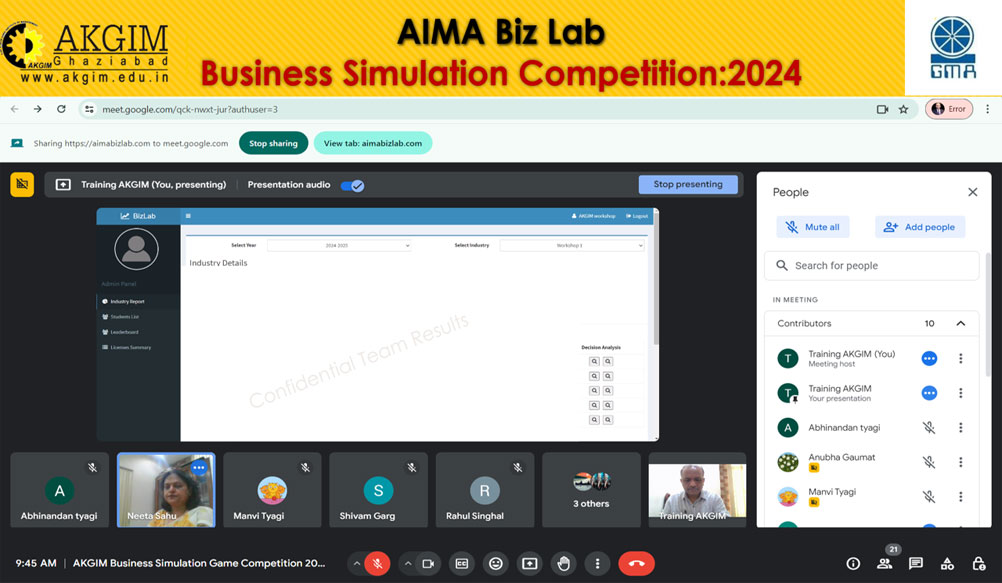 Business Simulation Game Competition